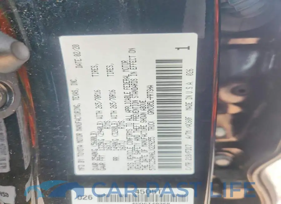 5TFCZ5AN6LX229255# 13