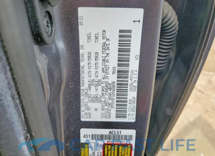 5TFHY5F16MX020890# 12