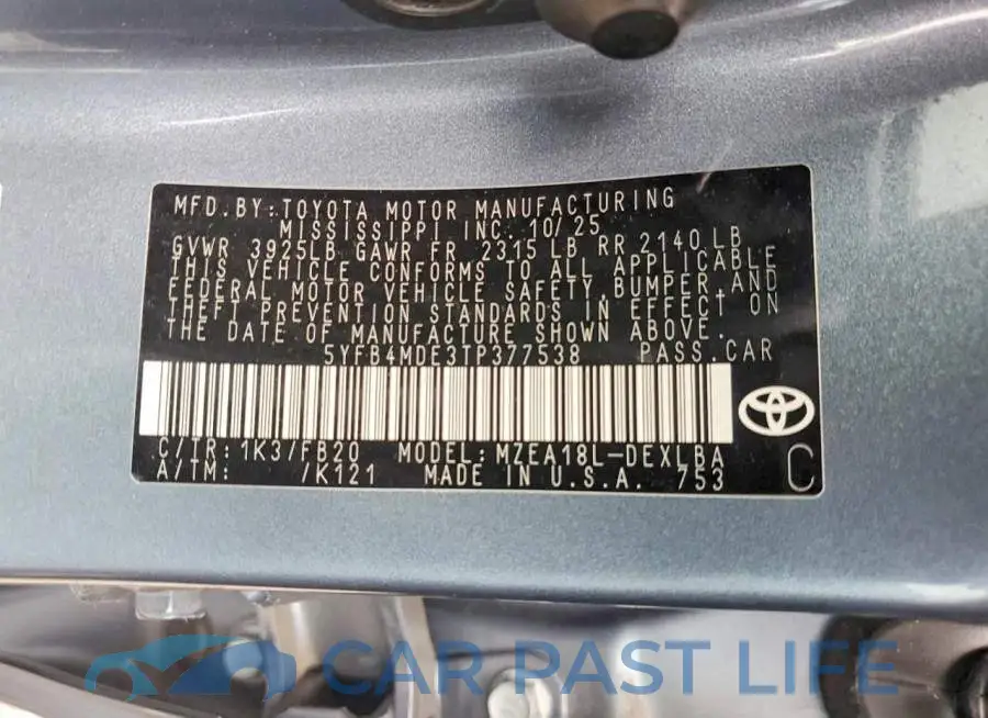 5YFB4MDE3TP377538# 13