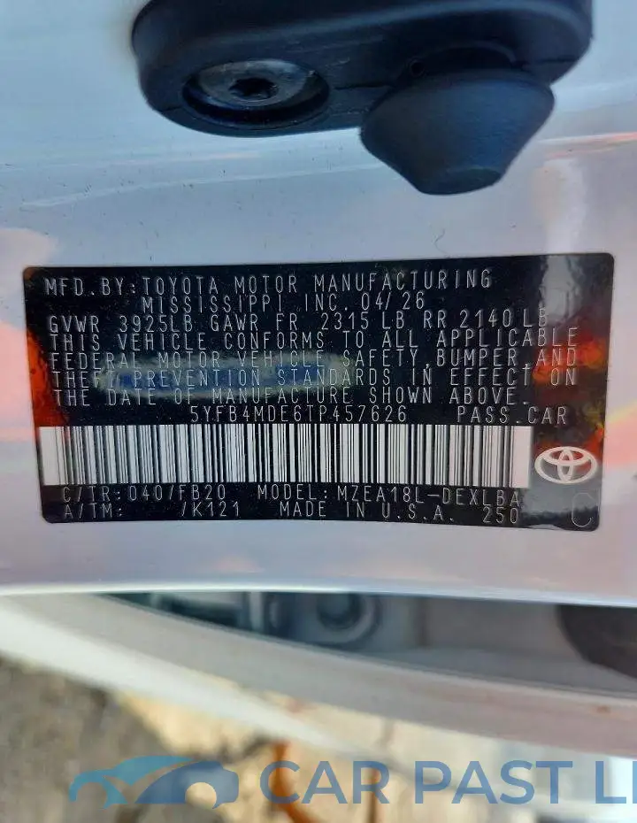 5YFB4MDE6TP457626# 12