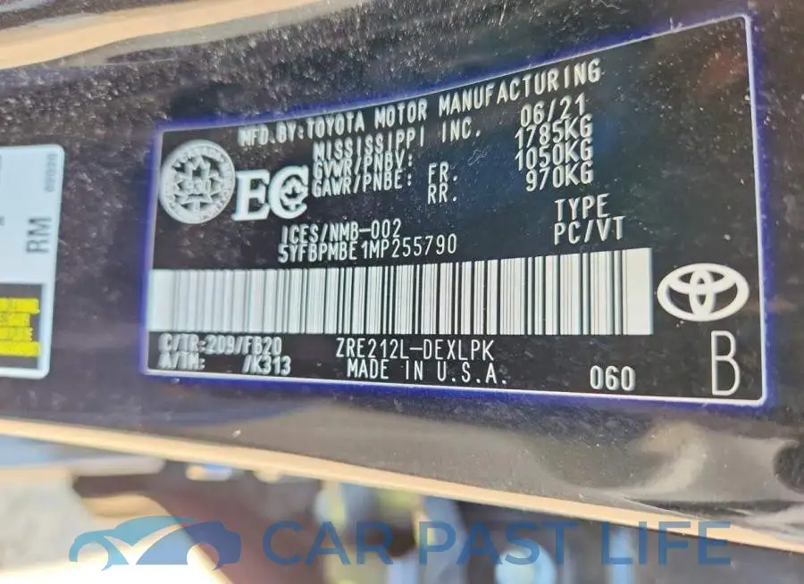5YFBPMBE1MP255790# 13