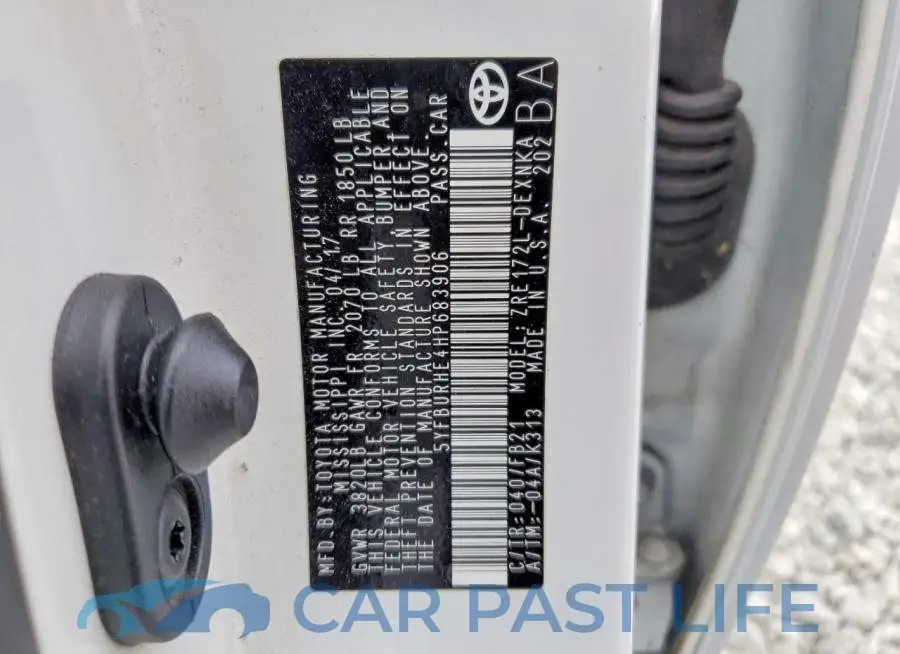 5YFBURHE4HP683906# 12