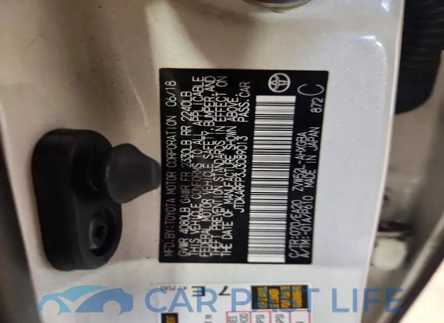 JTDKARFP3J3089013# 13