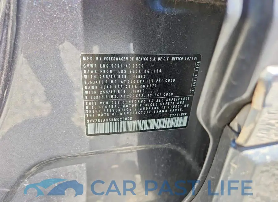 3VV2B7AX5KM025808# 14