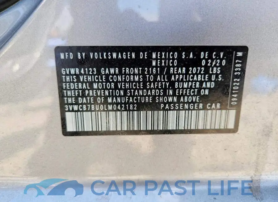 3VWCB7BU0LM042182# 13
