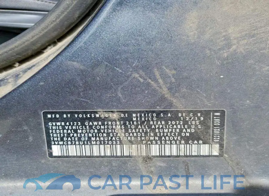 3VWCB7BU1LM017033# 13