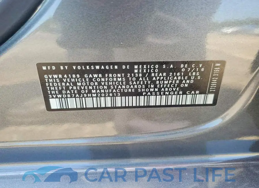 3VWDB7AJ9HM202613# 12
