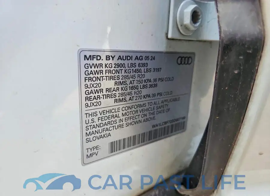 WA1LCBF72SD007168# 13