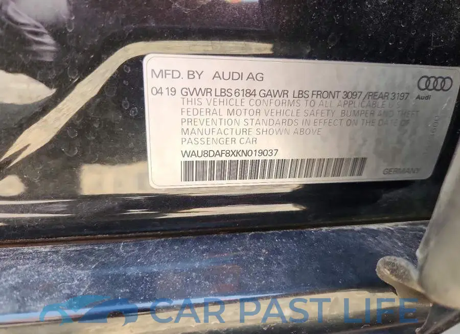WAU8DAF8XKN019037# 12