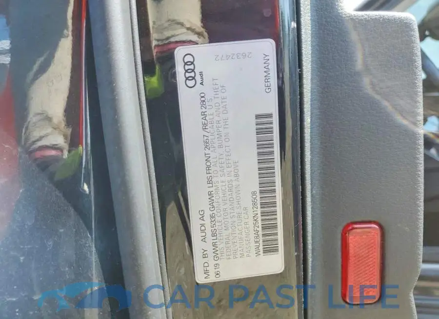 WAUE8AF25KN128508# 12