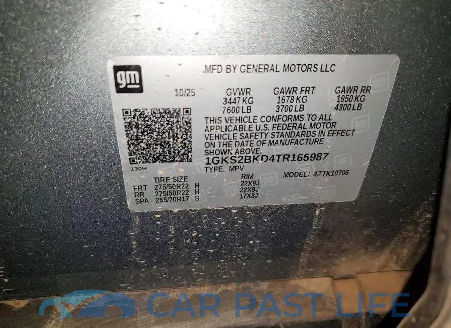 1GKS2BKD4TR165987# 13