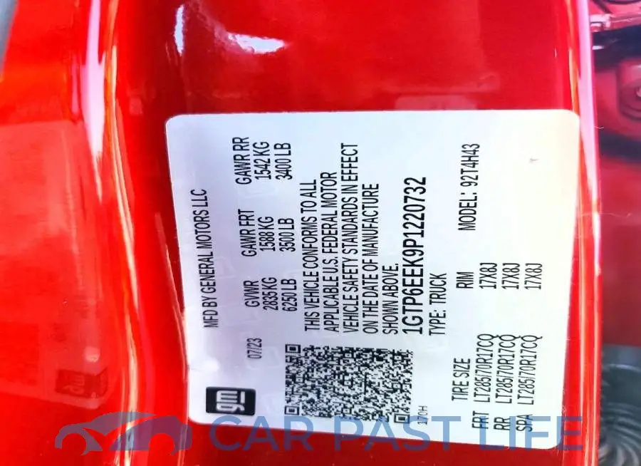 1GTP6EEK9P1220732# 12