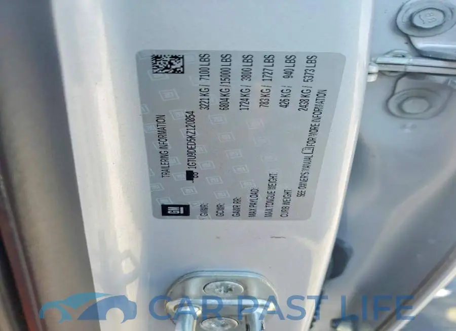 1GTU9DED5KZ120854# 12