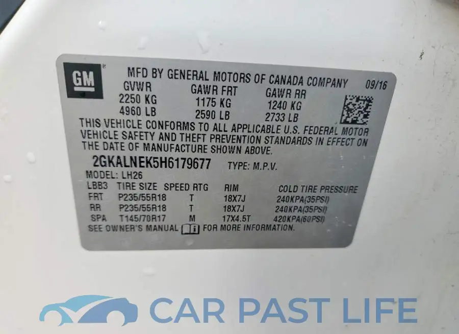 2GKALNEK5H6179677# 14