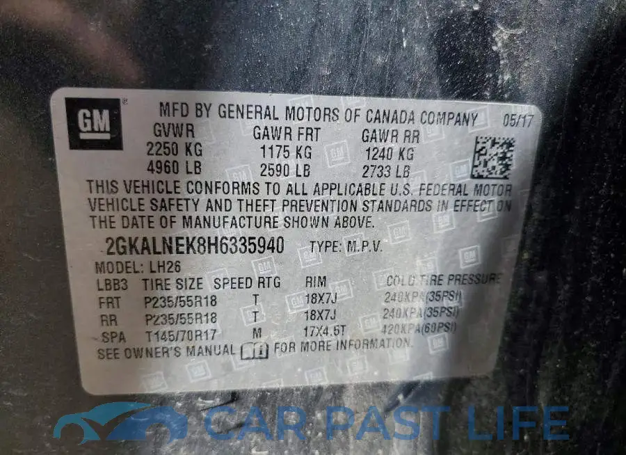 2GKALNEK8H6335940# 13