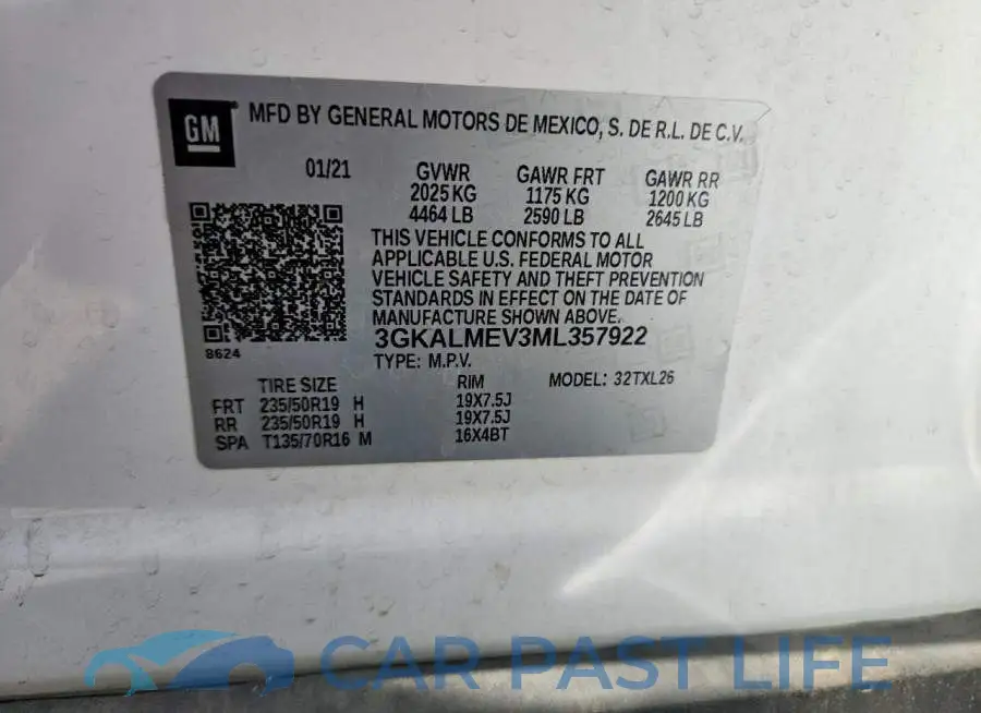 3GKALMEV3ML357922# 12