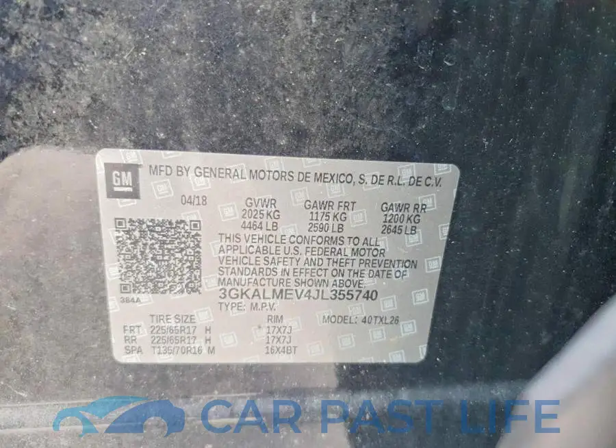 3GKALMEV4JL355740# 14