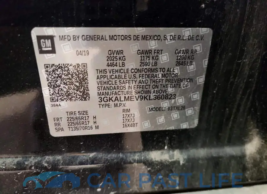 3GKALMEV9KL360823# 13