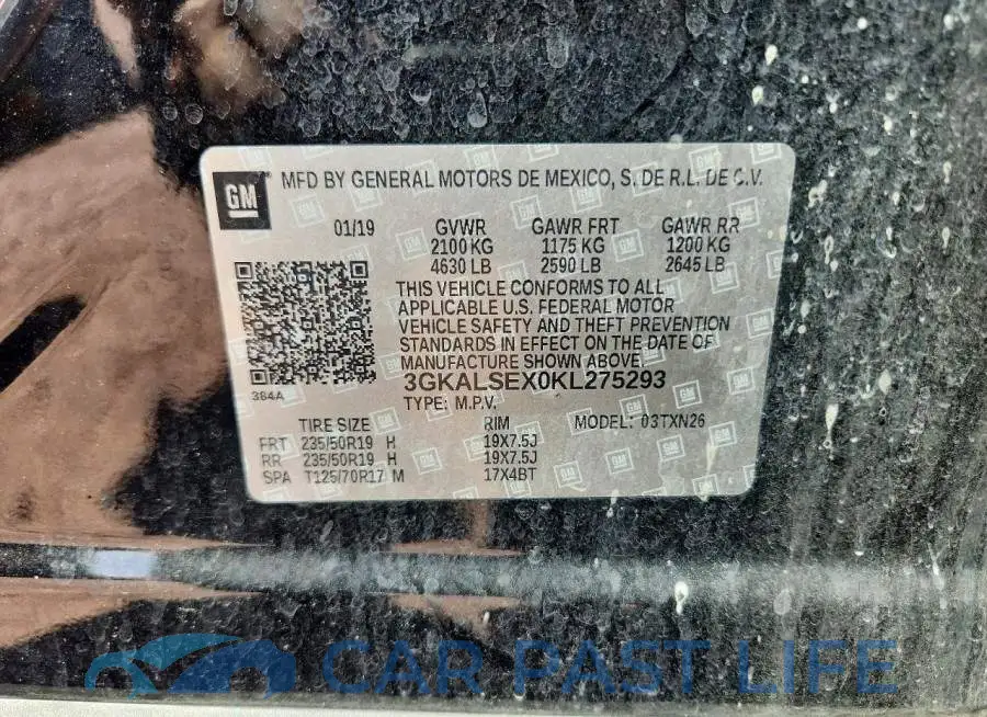 3GKALSEX0KL275293# 13
