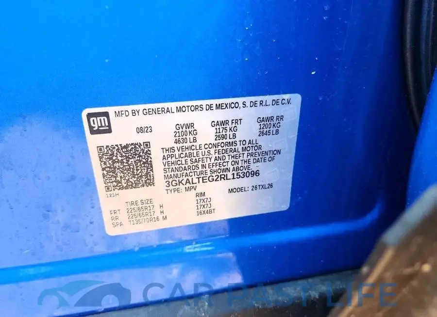 3GKALTEG2RL153096# 12