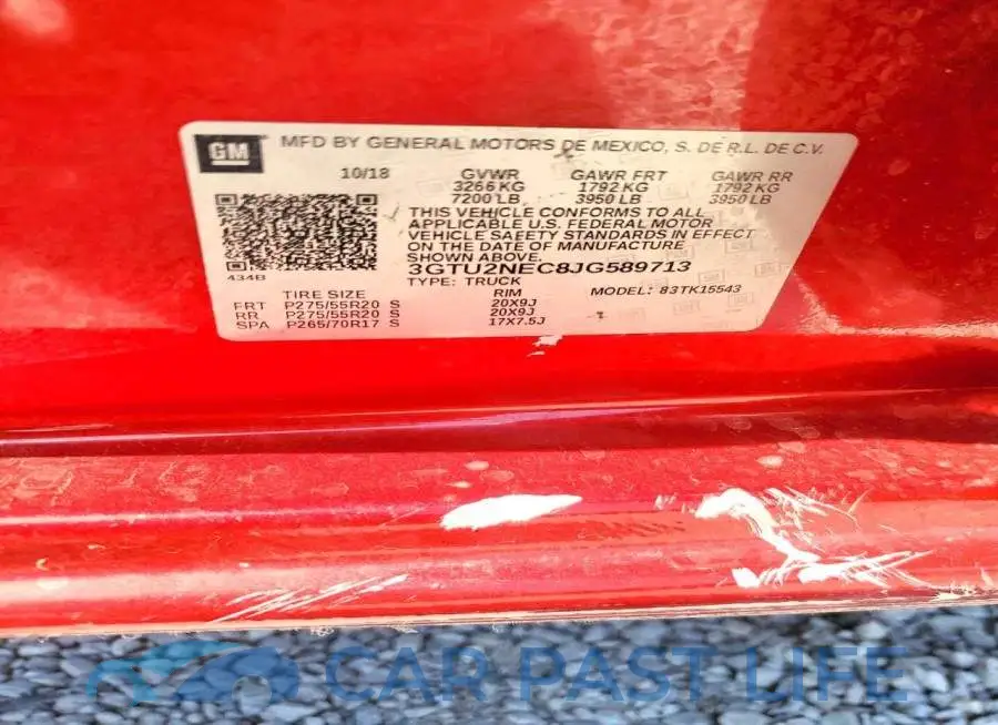 3GTU2NEC8JG589713# 13