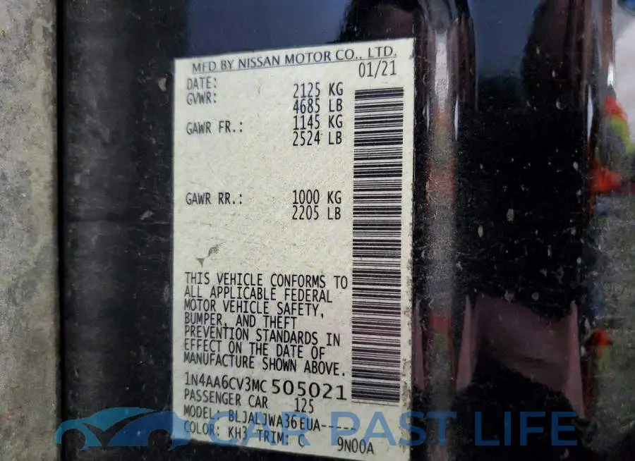 1N4AA6CV3MC505021# 12