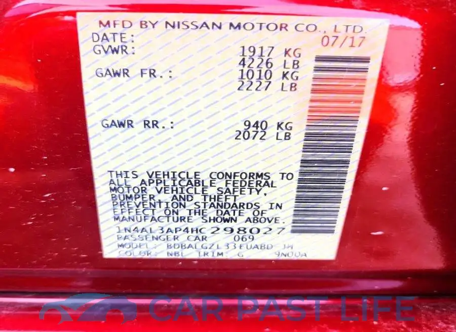 1N4AL3AP4HC298027# 13