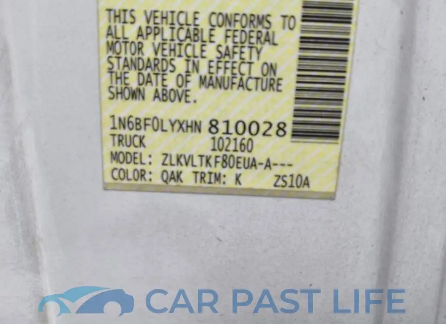 1N6BF0LYXHN810028# 13