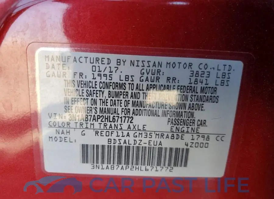 3N1AB7AP2HL671772# 12