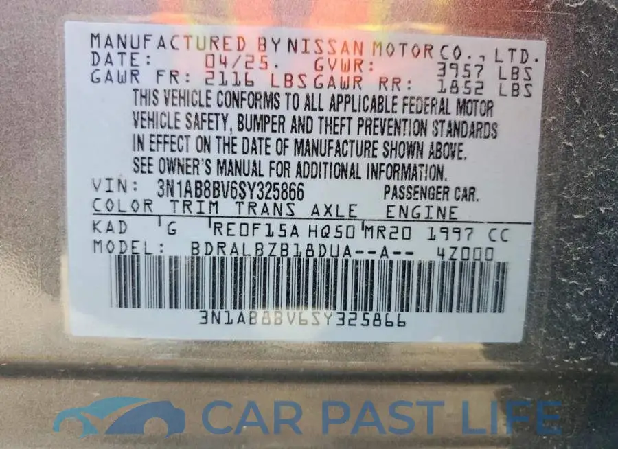 3N1AB8BV6SY325866# 12