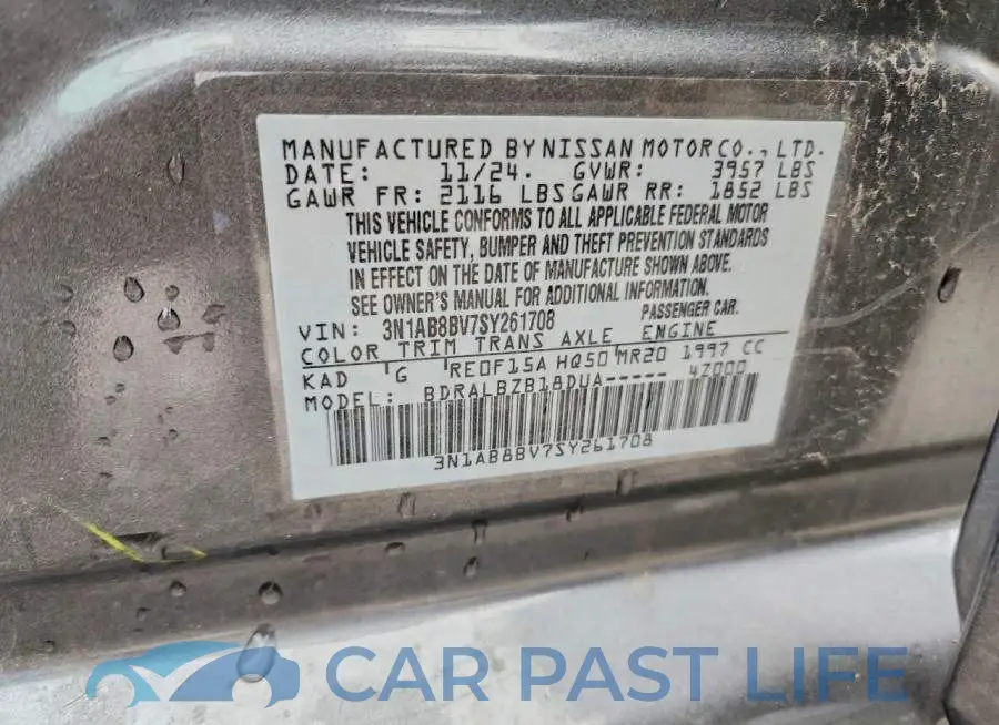 3N1AB8BV7SY261708# 12