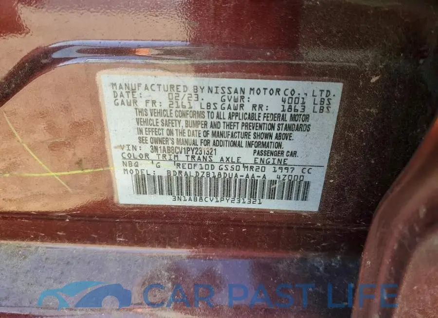3N1AB8CV1PY231321# 12