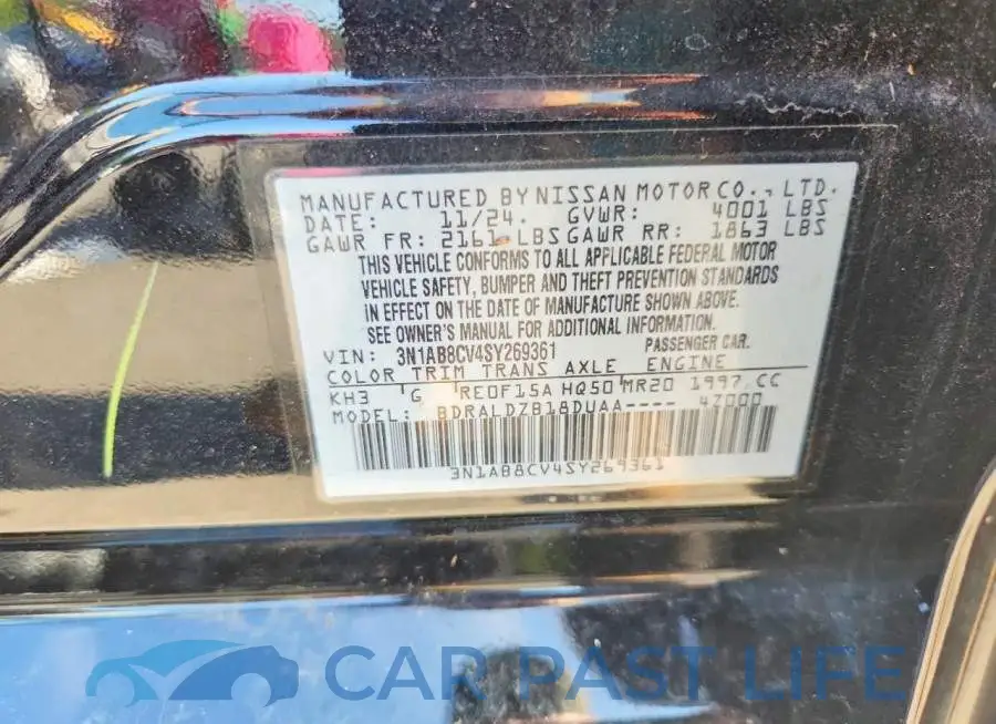 3N1AB8CV4SY269361# 12