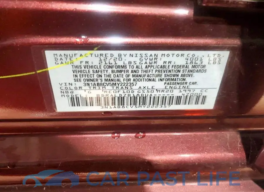 3N1AB8CV5MY222357# 12
