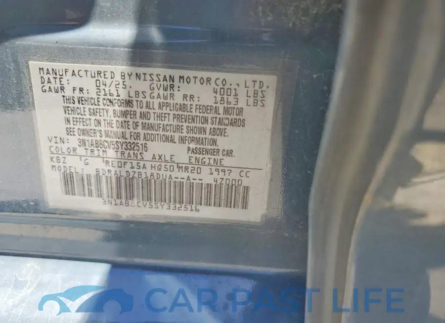 3N1AB8CV5SY332516# 12