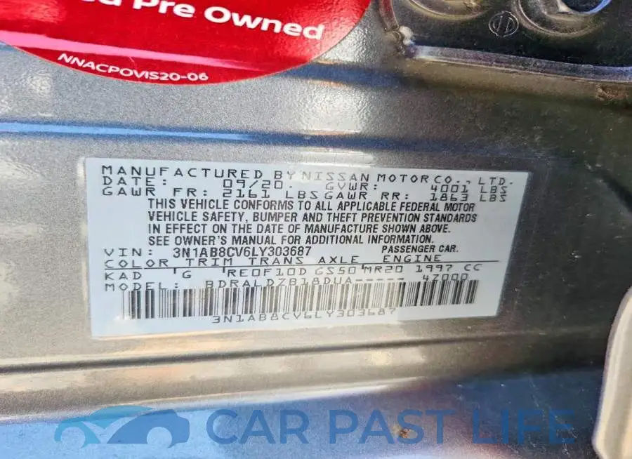 3N1AB8CV6LY303687# 13