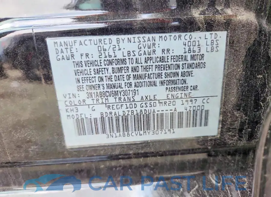 3N1AB8CV6MY307191# 12