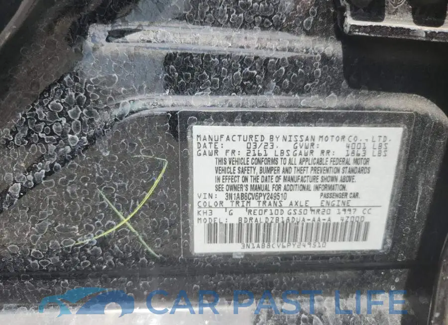 3N1AB8CV6PY249510# 13
