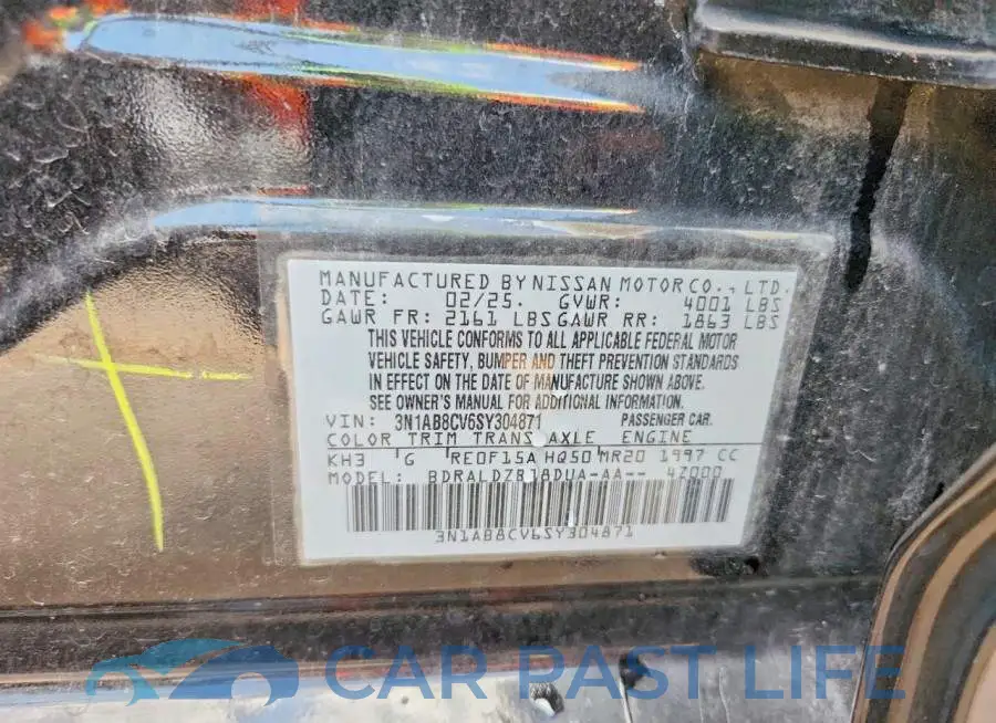 3N1AB8CV6SY304871# 13