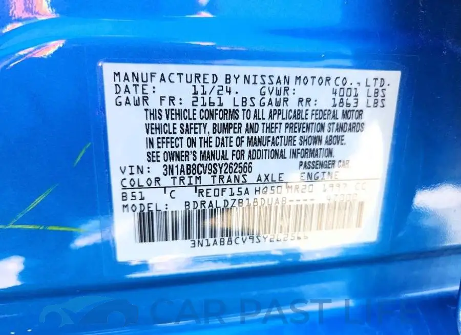 3N1AB8CV9SY262566# 12