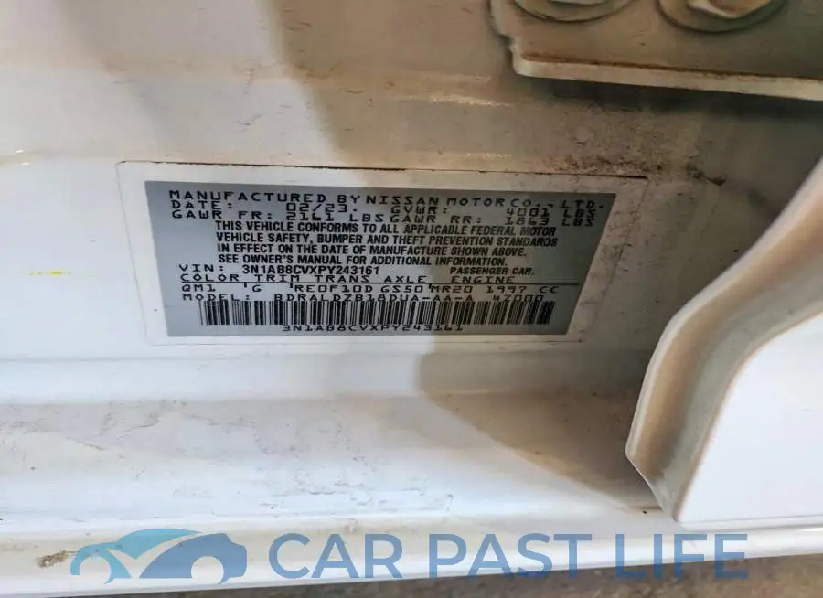 3N1AB8CVXPY243161# 12