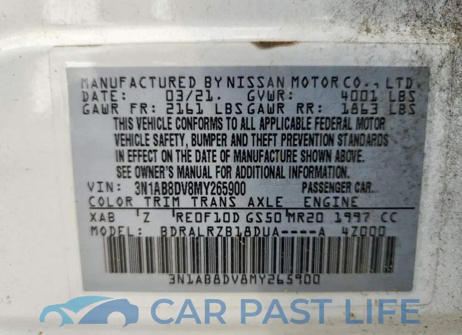 3N1AB8DV8MY265900# 12
