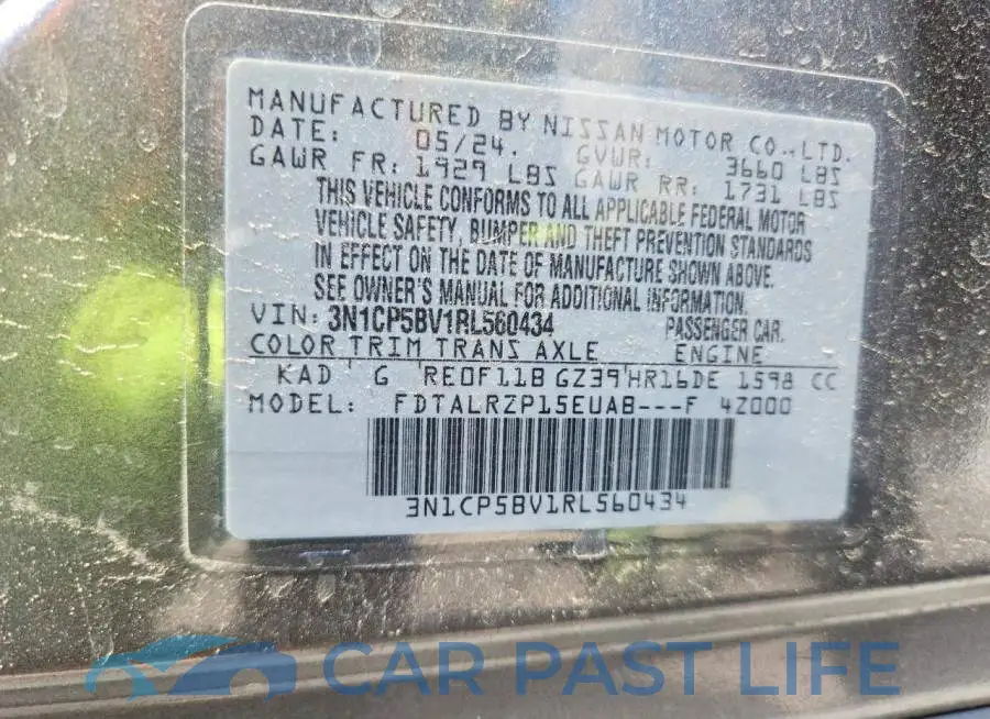 3N1CP5BV1RL560434# 13