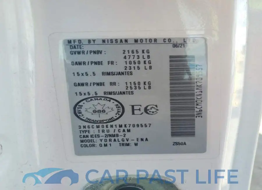 3N6CM0KN1MK709557# 12