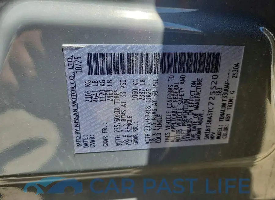 5N1BT3BA3TC725520# 14