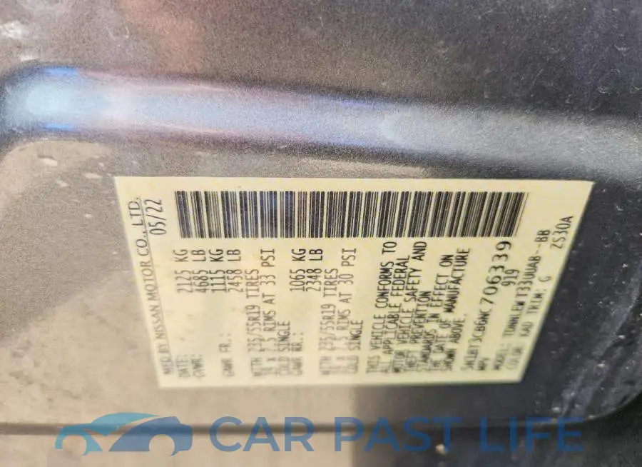 5N1BT3CB6NC706339# 13