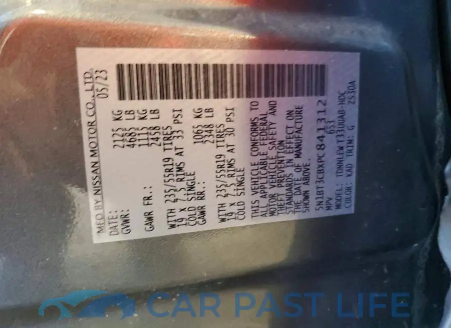 5N1BT3CBXPC841312# 14