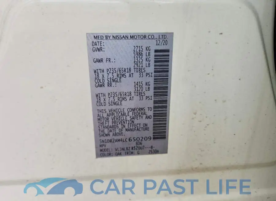 5N1DR2AM4LC650209# 13