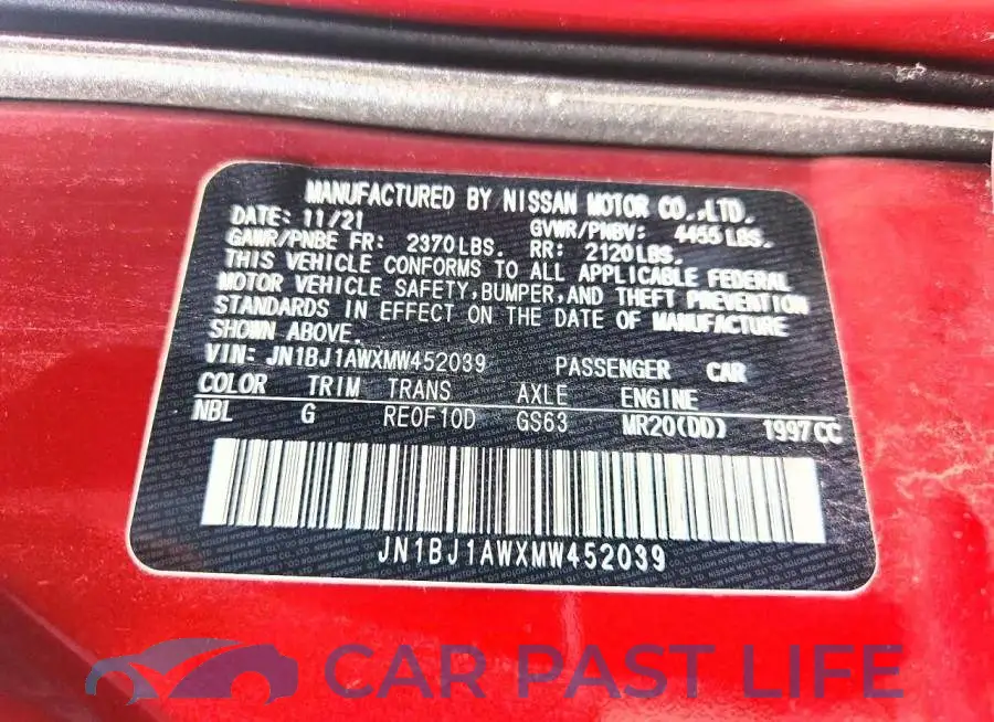 JN1BJ1AWXMW452039# 13