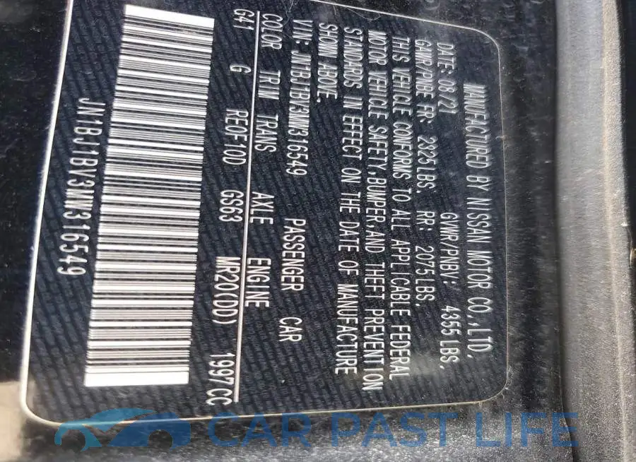 JN1BJ1BV3MW316549# 13